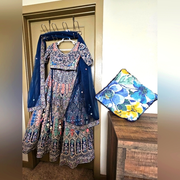 Taruni Other - Teal blue Lehenga